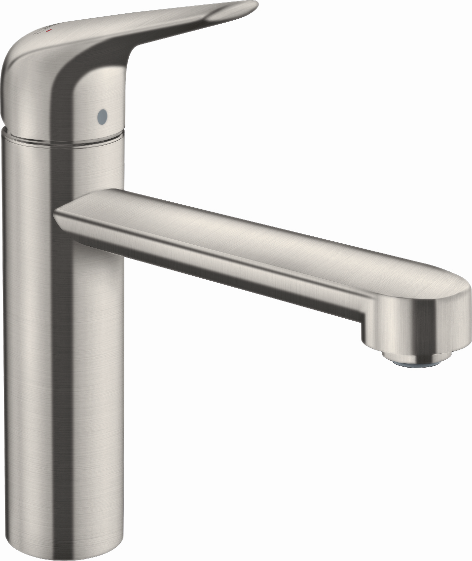 hansgrohe Spültisch-Einhebelmischer 120 Focus M42 1jet, Edelstahl-Optik