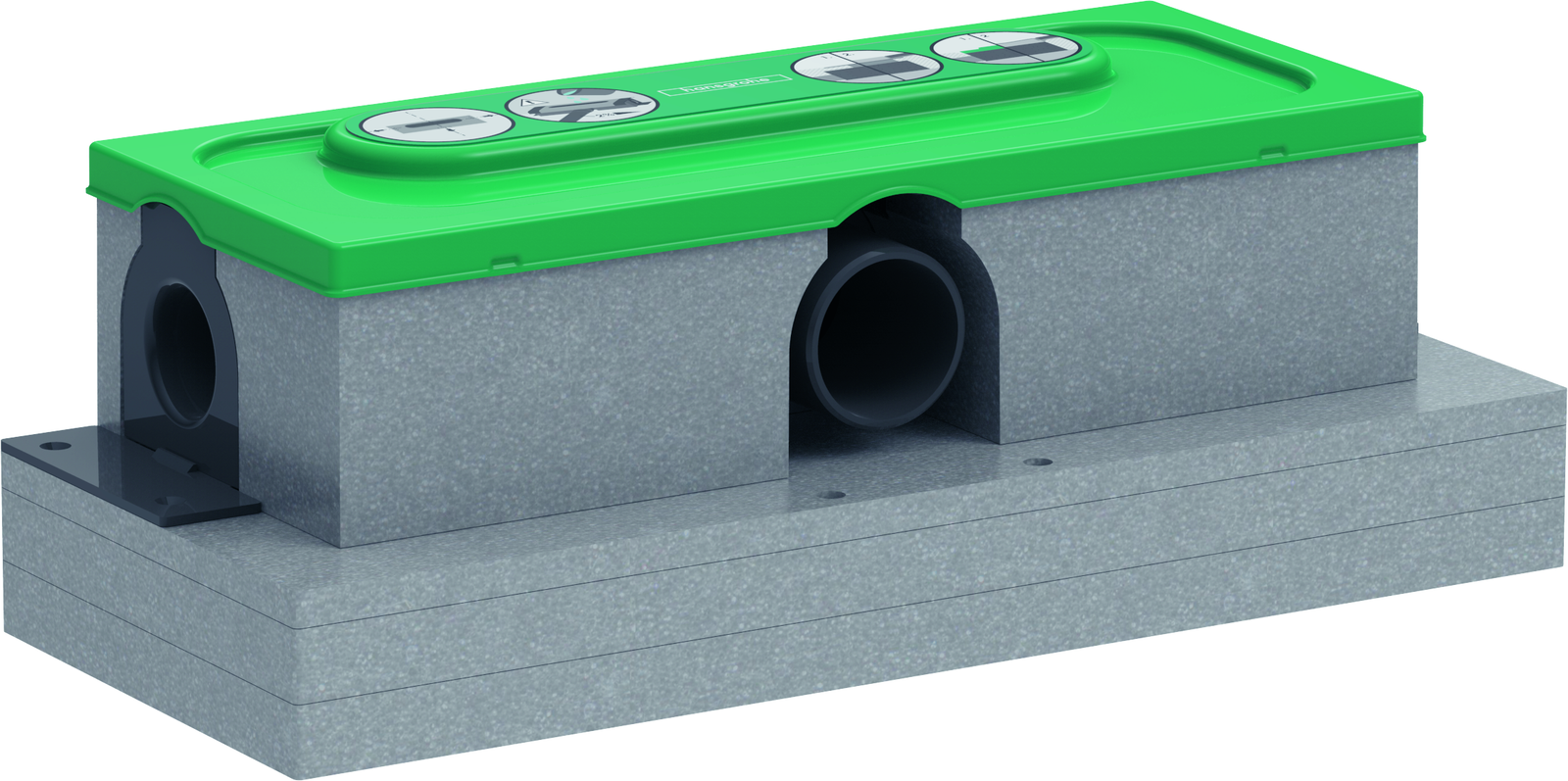 hansgrohe uBox universal Ablaufgehäuse DN 50, für Standardinstallation