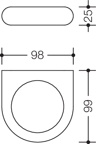 HEWI Halter 477 lichtgrau