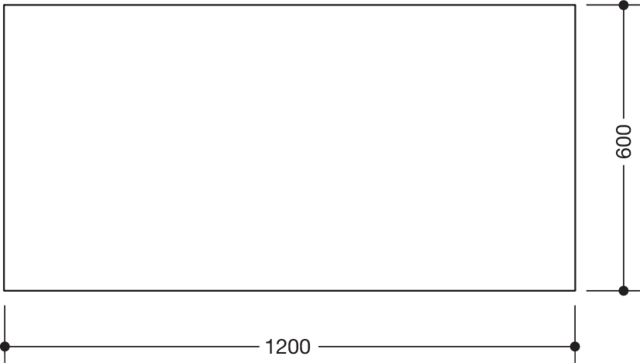 HEWI Kristallspiegel 477 600x1200x5mm