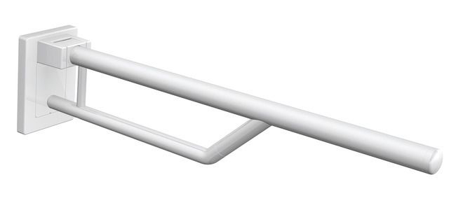 HEWI Stützklappgriff Duo Ausladung 700 mm, Kunststoff, reinweiß