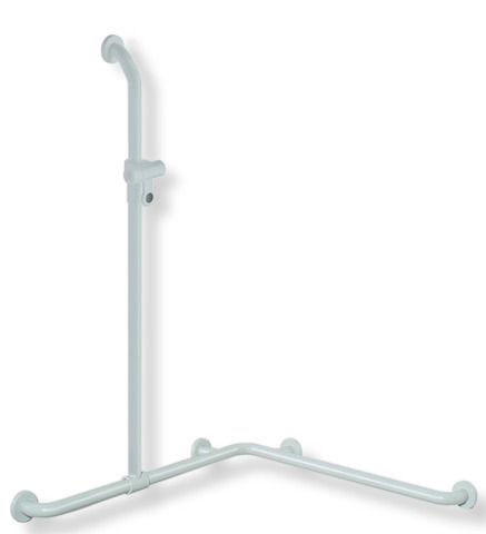 HEWI Duschhandlauf 801 762/762 x 1250 mm, lichtgrau, suizidhemmend