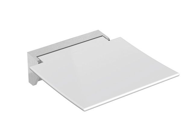 HEWI Klappsitz 350 350x373x107mm, mobil, matt geschliffen, Sitzfläche anthrazitgrau