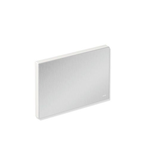 HEWI Abdeckung System 900 Platte Edelstahl matt geschliffen, Polyamid signalweiß, für Montageplatte