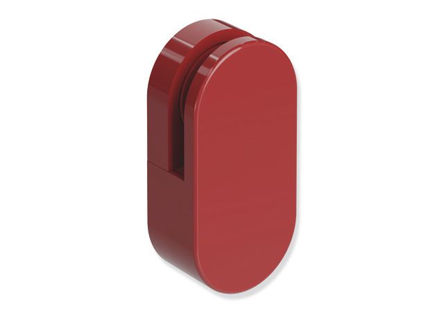 HEWI Spiegelhalter 477 30x60x18mm, flach, 2 Stück, rubinrot