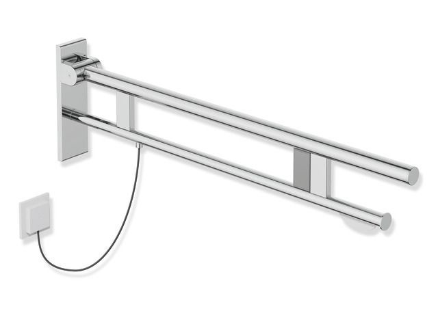 HEWI Stützklappgriff System 900 Ausladung 900 mm, Edelstahl verchromt, rechts