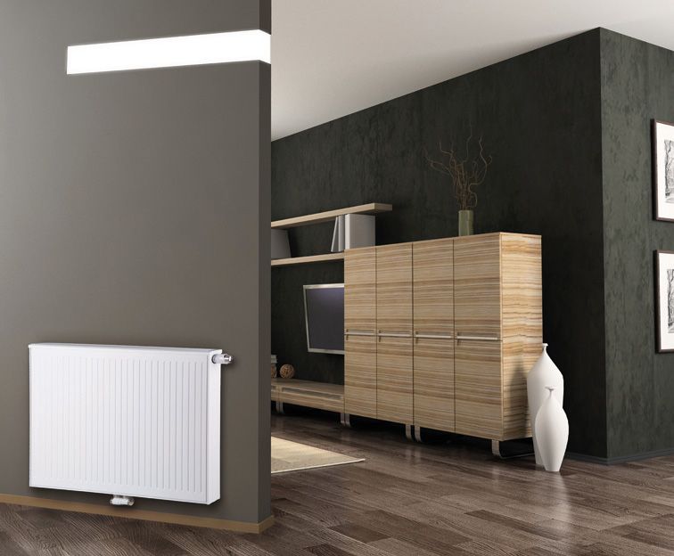 HM Mittelanschluss-Ventilheizkörper Typ 33 Centara BH 500 mm, BL 700 mm, weiß