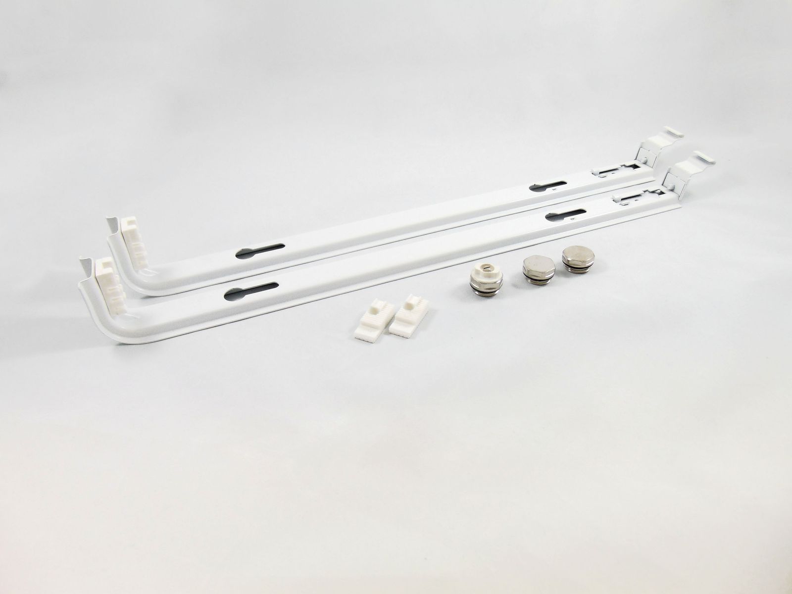 HM Montageset-Kompaktanschluss BH 600 mm, 2x Federzugkonsolen mit Rasterbock