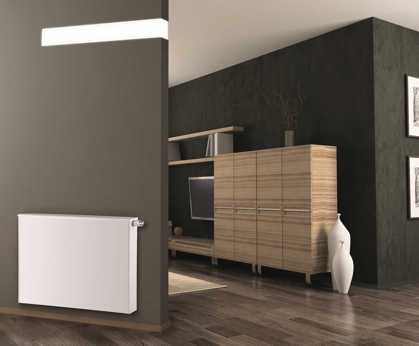 HM Mittelanschluss-Heizkörper Thema M-Typ22 BH 900 mm, BL 1600 mm, weiß