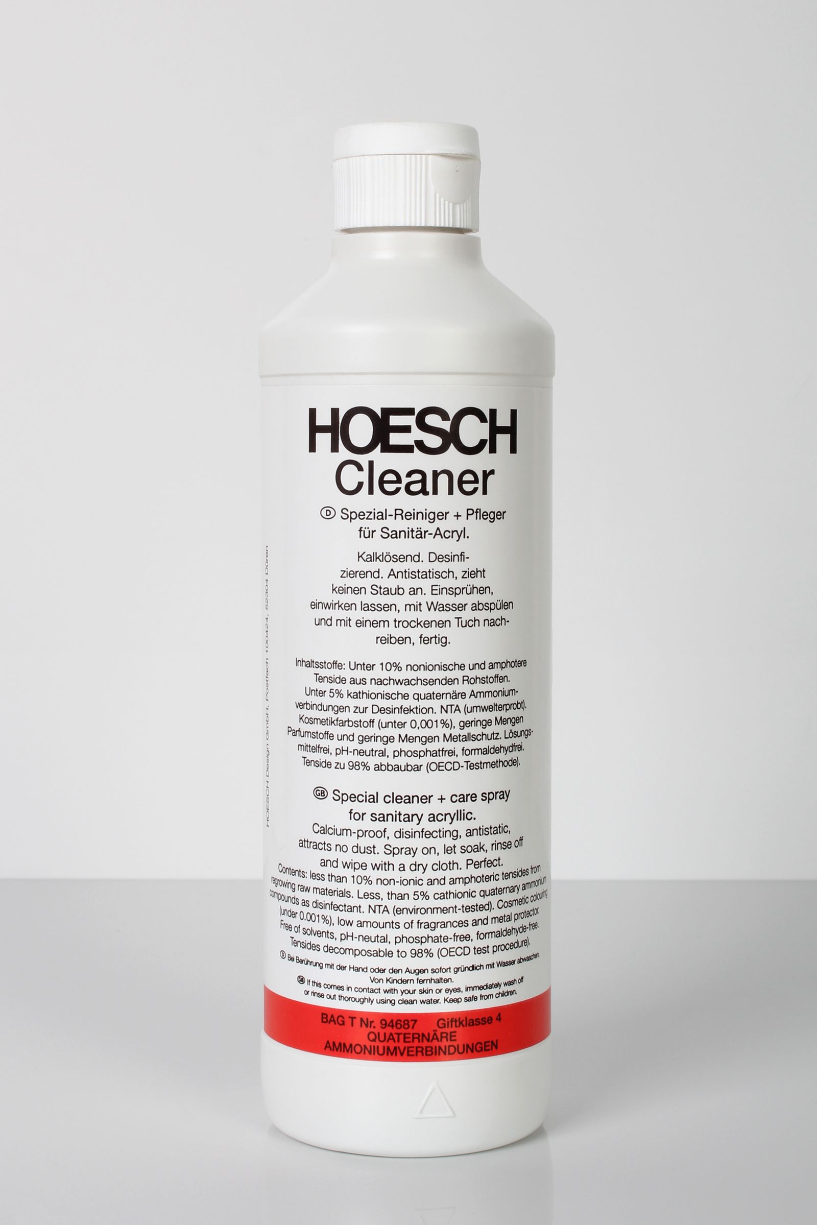 Hoesch Cleaner 500 ml, Spezial-Reiniger und -Pflege