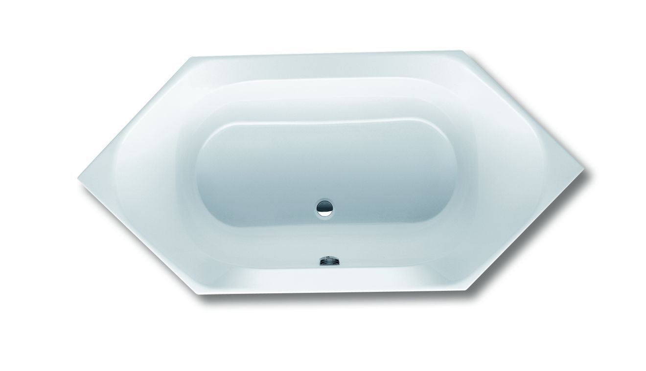 Hoesch 6-Eck-Badewanne Spectra weiß, 180 x 80 cm, 157 l