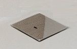 Hoesch Ablaufabdeckung chrom, quadratisch, für Duschwanne