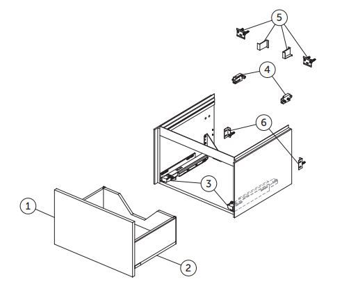Ideal-Standard Waschtisch-Unterschrank Conca 1 Auszug, 60 x 50,5 x 37 cm, Eiche geflammt Furnier