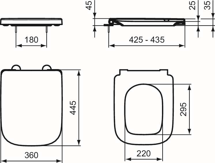 Ideal-Standard WC-Sitz i.life B Wrapover, Softclosing, weiß
