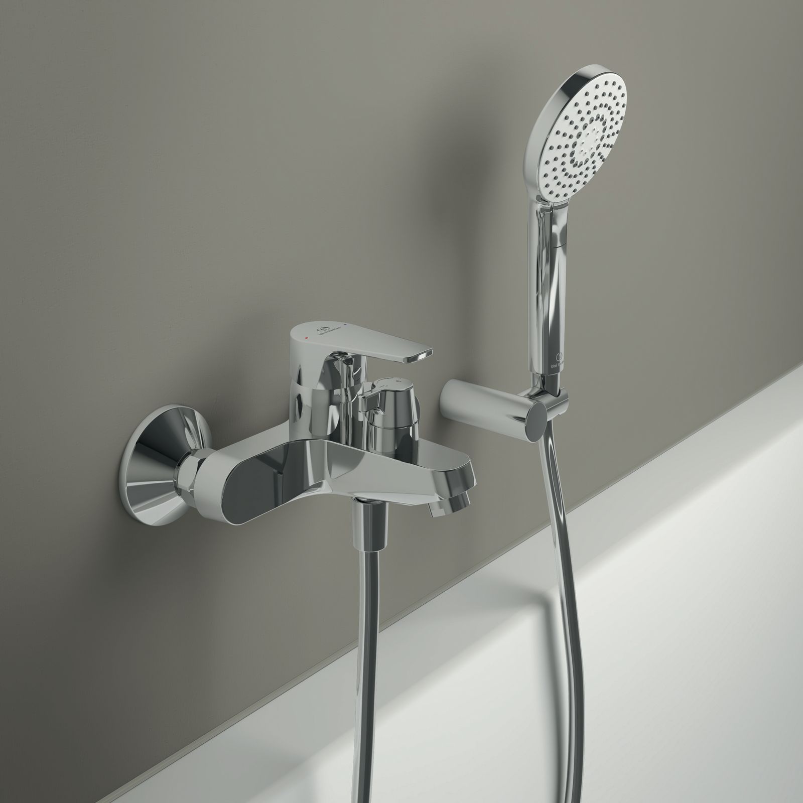 Ideal-Standard Handbrause-Set Idealrain Evo 3-Funktionen, d= 11cm, verchromt