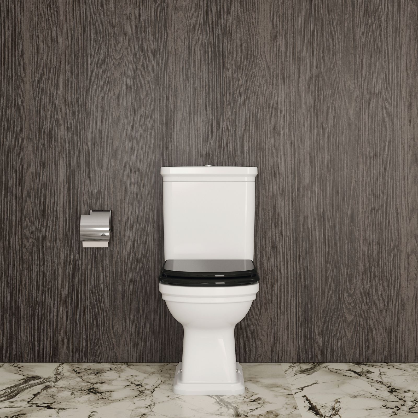 Ideal-Standard WC-Sitz Calla MDF, Scharniere Edelstahl, Softclosing, schwarz