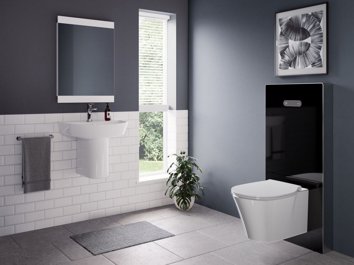 Ideal-Standard Waschtisch Connect Air 50x45x16cm, mit Hahnloch und Überlauf, weiß