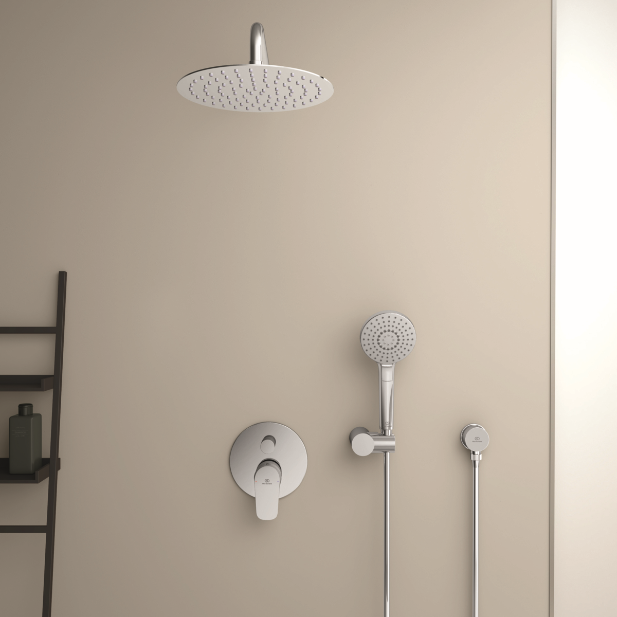Ideal-Standard Fertigmontageset CeraFlex für UP-Wannen-Einhebelmischer, chrom