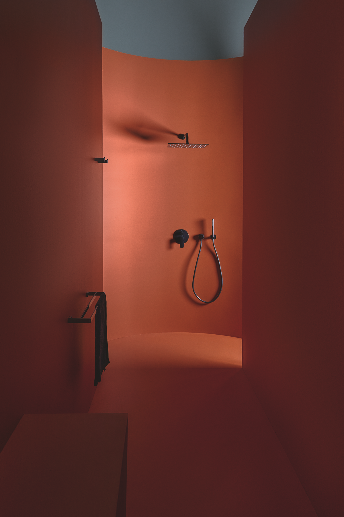 Ideal-Standard Wandanschlussbogen Idealrain UP, eckig, aus Metall, magnetic grey