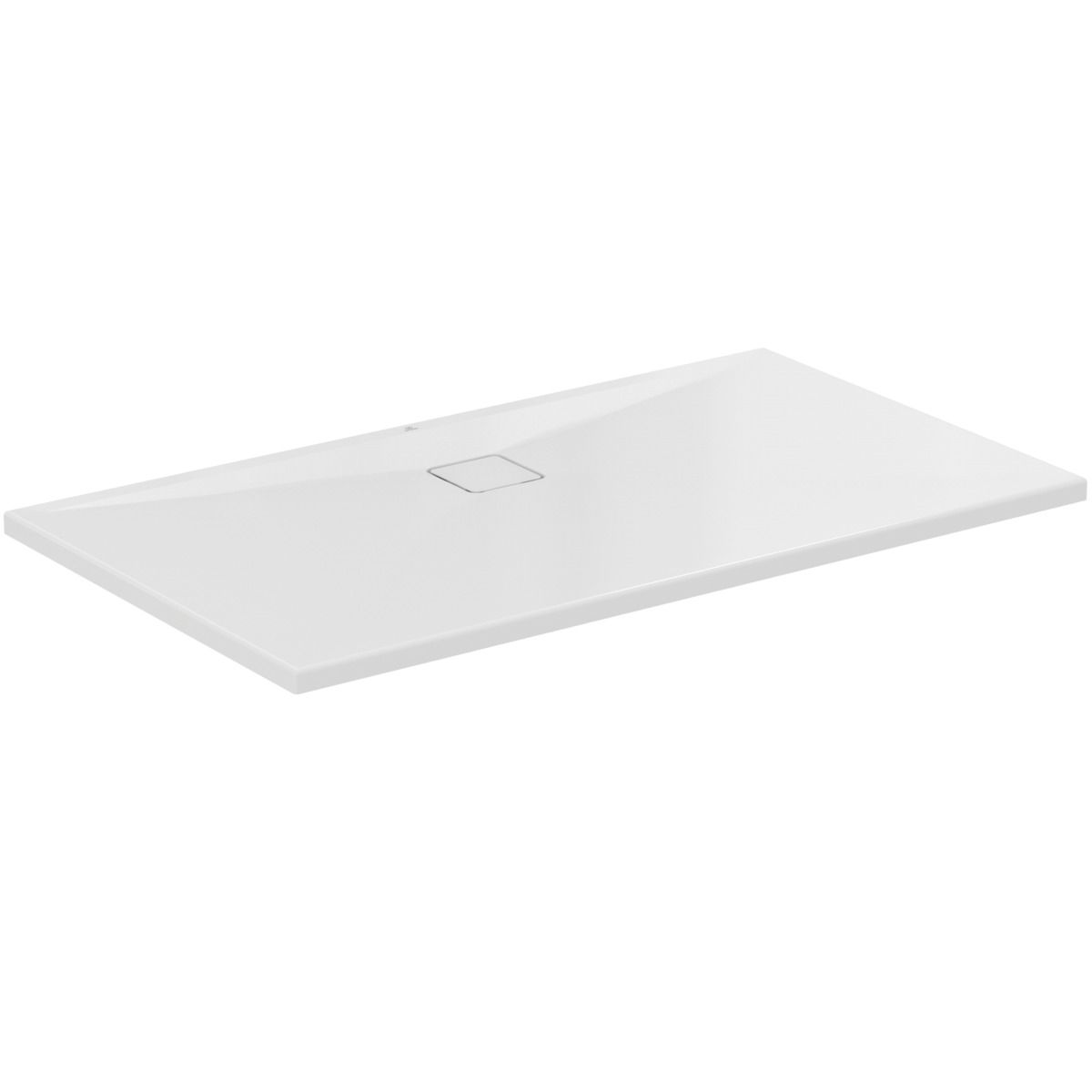 Ideal-Standard Rechteck-Brausewanne Ultra Flat Evo 140 x 80 x 3,5 cm, weiß alpin, Ablauf an langer Seite