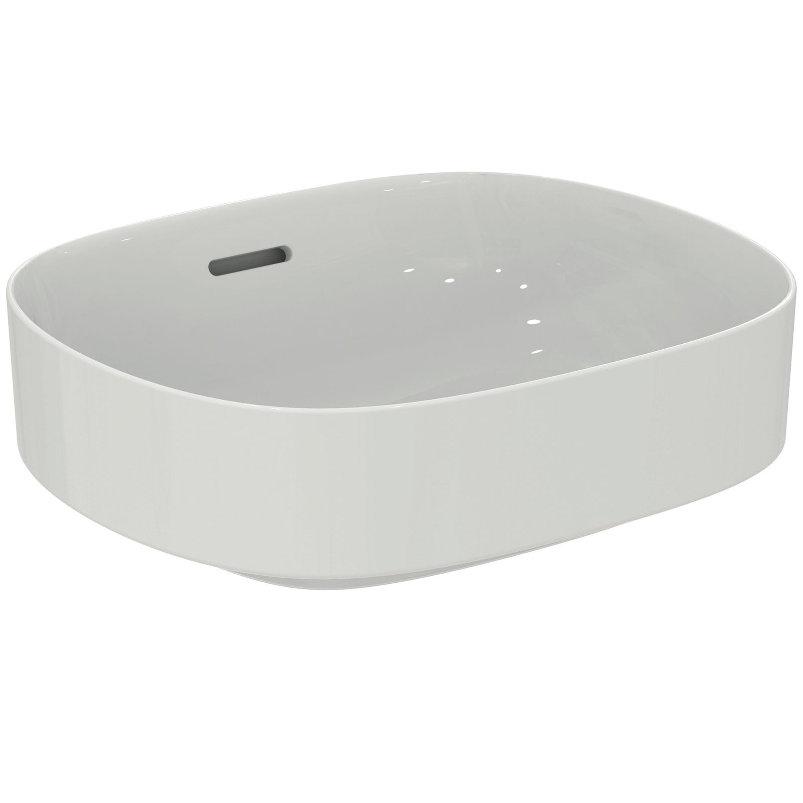 Ideal-Standard Waschtisch Linda-X 45x38x15,5cm, ohne Hahnloch, mit Überlauf, weiß IdealPlus