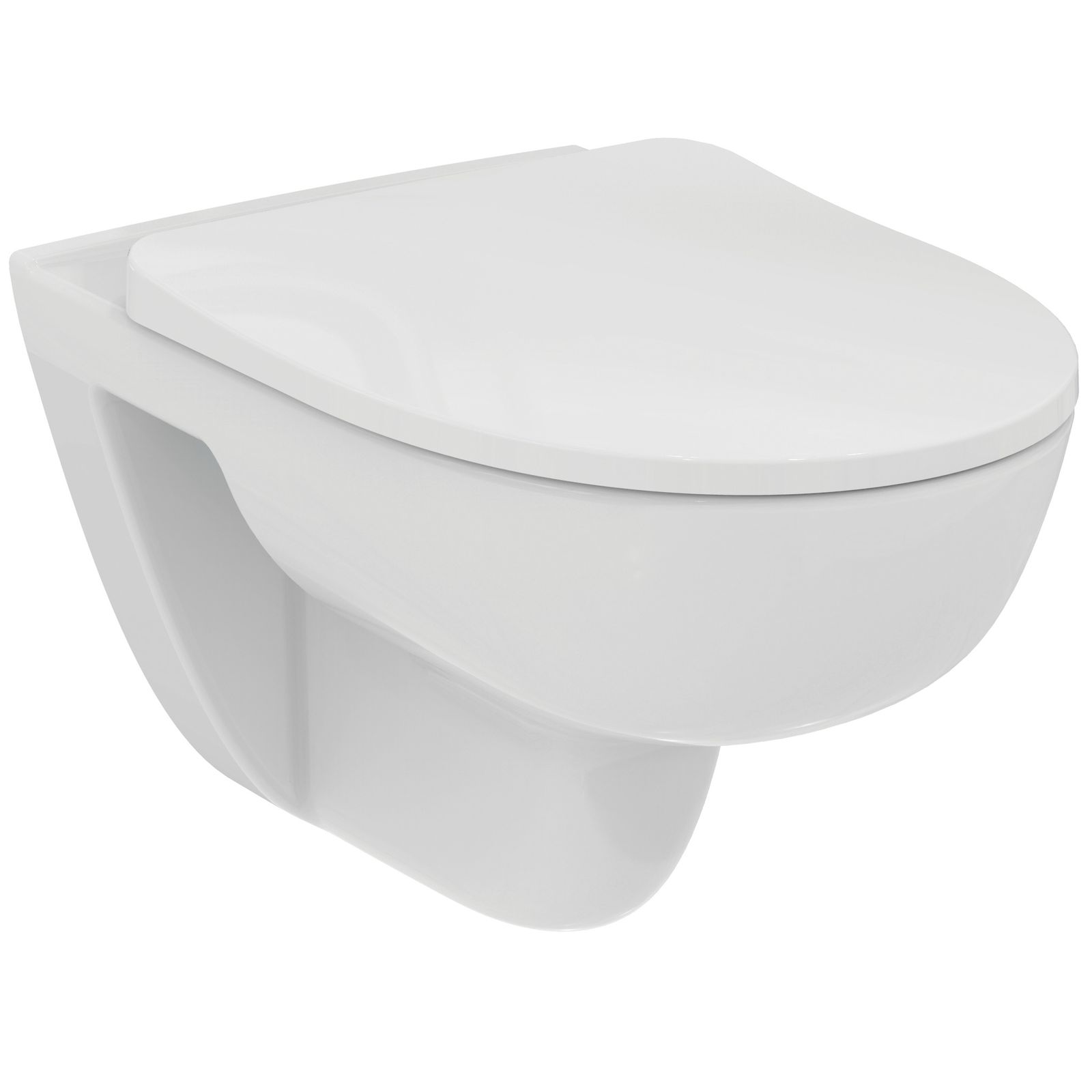 Ideal-Standard Wandtiefspül-WC-Paket i.life A 36,5x54,5x33cm, ohne Spülrand, weiß