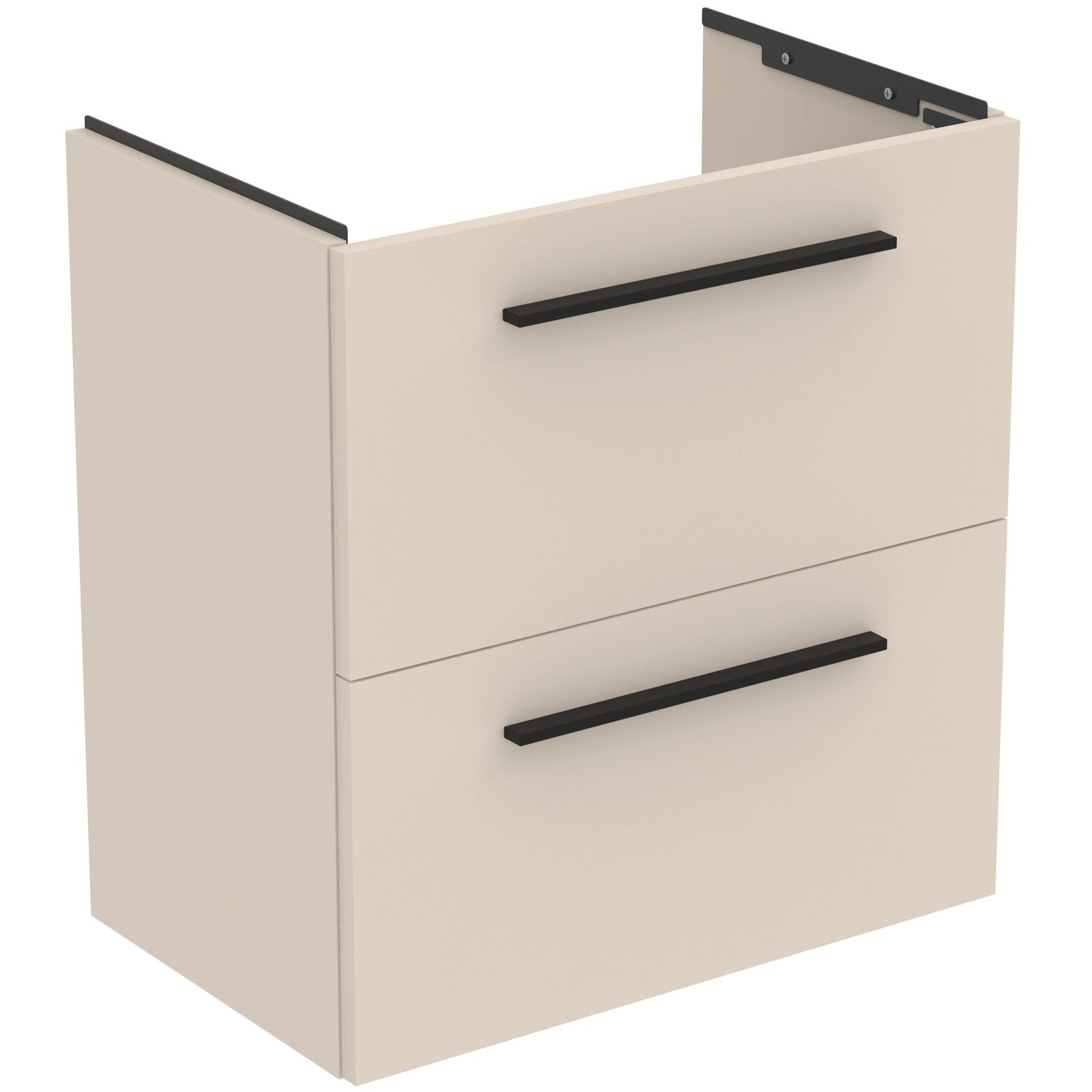Ideal-Standard Möbel-Waschtischunterschrank i.life S 2 Auszüge, 60 x 37,5 x 63 cm, sandbeige matt