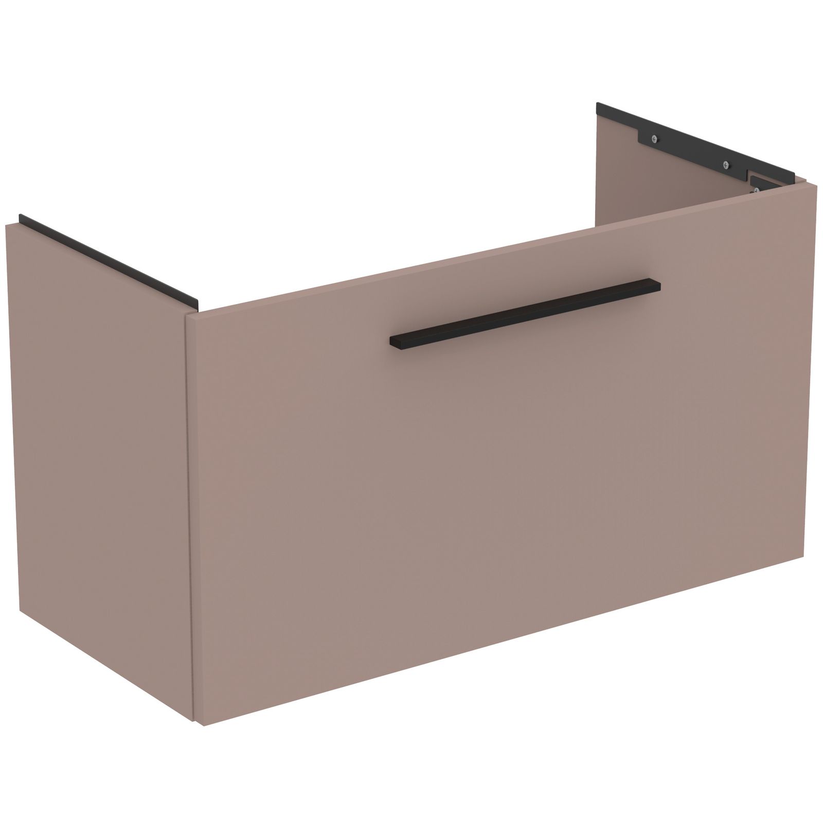 Ideal-Standard Möbel-Waschtischunterschrank i.life S 1 Auszug, 80 x 37,5 x 44 cm, carbongrau matt
