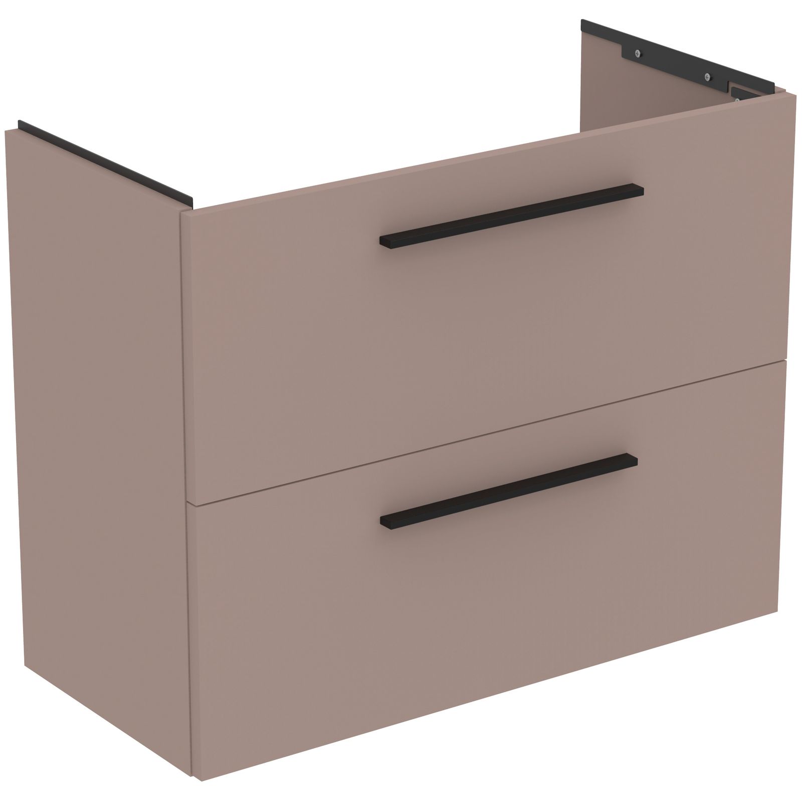 Ideal-Standard Möbel-Waschtischunterschrank i.life S 2 Auszüge, 80 x 37,5 x 63 cm, carbongrau matt