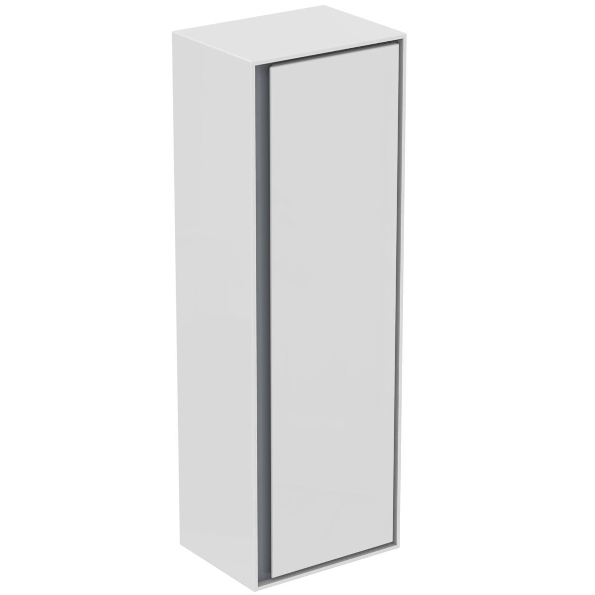 Ideal-Standard Halbhochschrank Connect Air 40x30x120cm, weiß glänzend/hellgrau matt