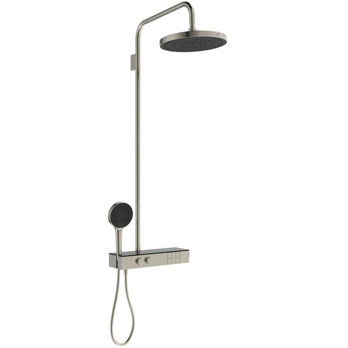 Ideal-Standard Duschsystem Solos mit Brausethermostat, silver storm