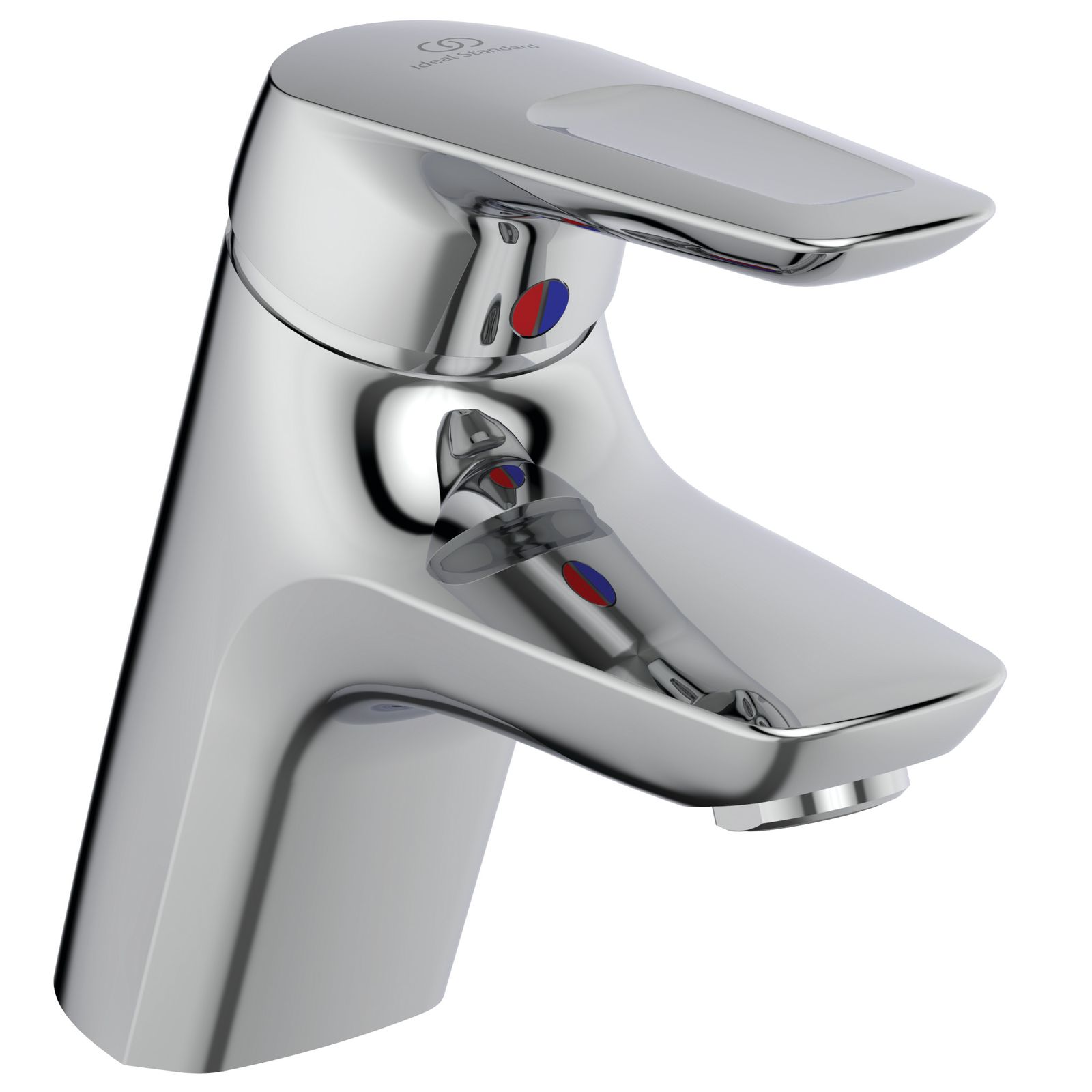 Ideal-Standard Waschtisch-Einhebelmischer CeraMix Blue mit Metall-Ablaufgarnitur, WELL 4 Sterne, chrom