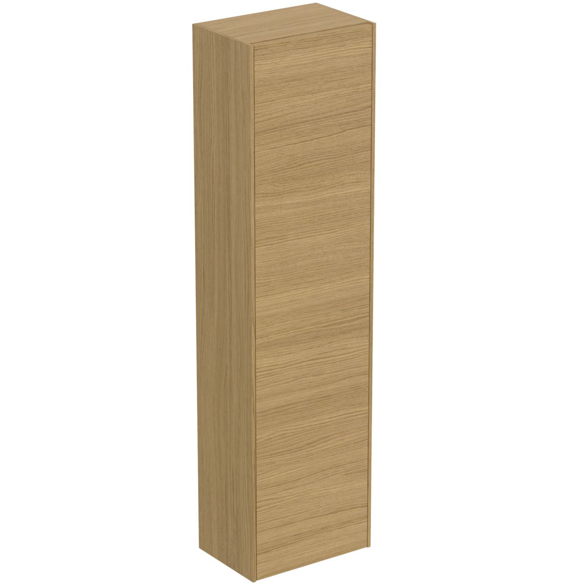 Ideal-Standard Halbhochschrank Conca 1 Tür, Anschlag rechts oder links, 37x25x140cm, Eiche hell Furnier