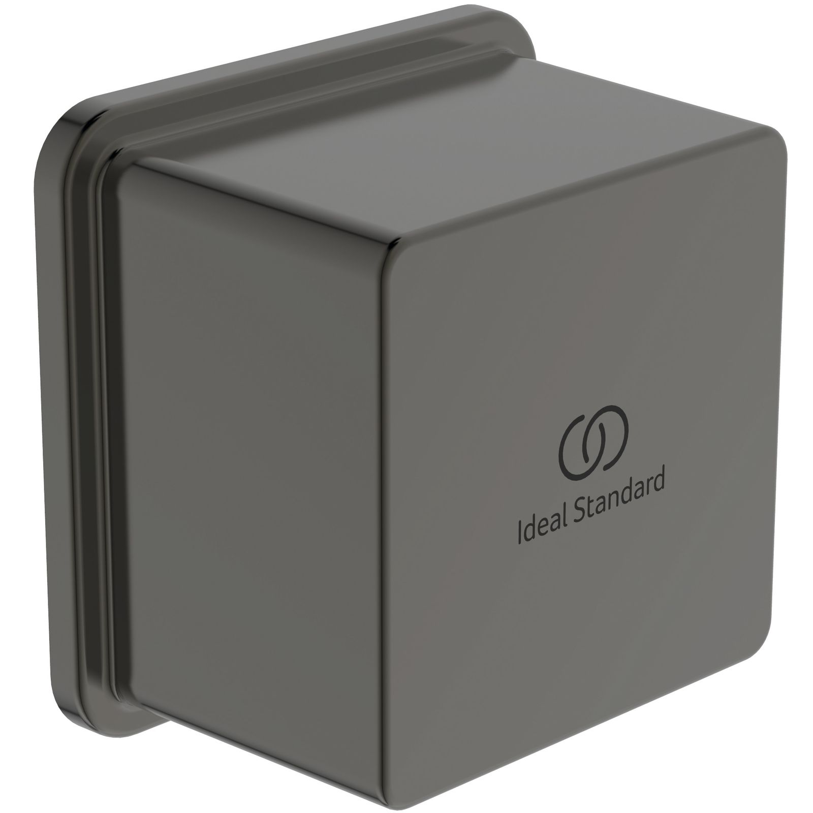 Ideal-Standard Wandanschlussbogen Idealrain UP, eckig, aus Metall, magnetic grey