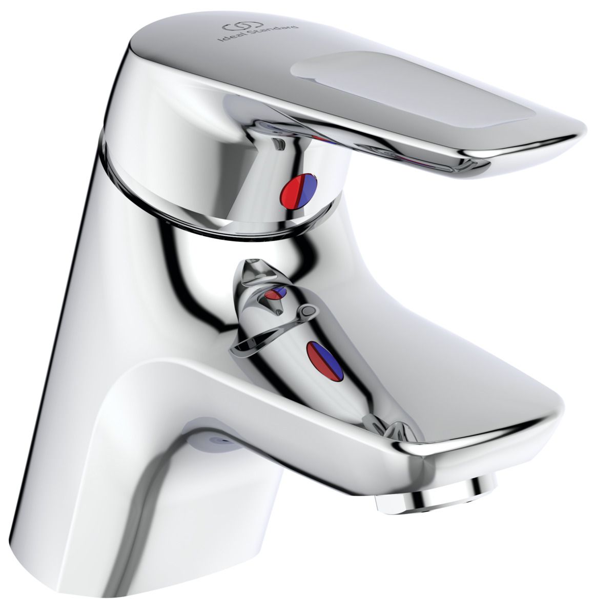 Ideal-Standard Waschtisch-Einhebelmischer CeraMix Blue PICCOLO mit Ablaufgarnitur, chrom