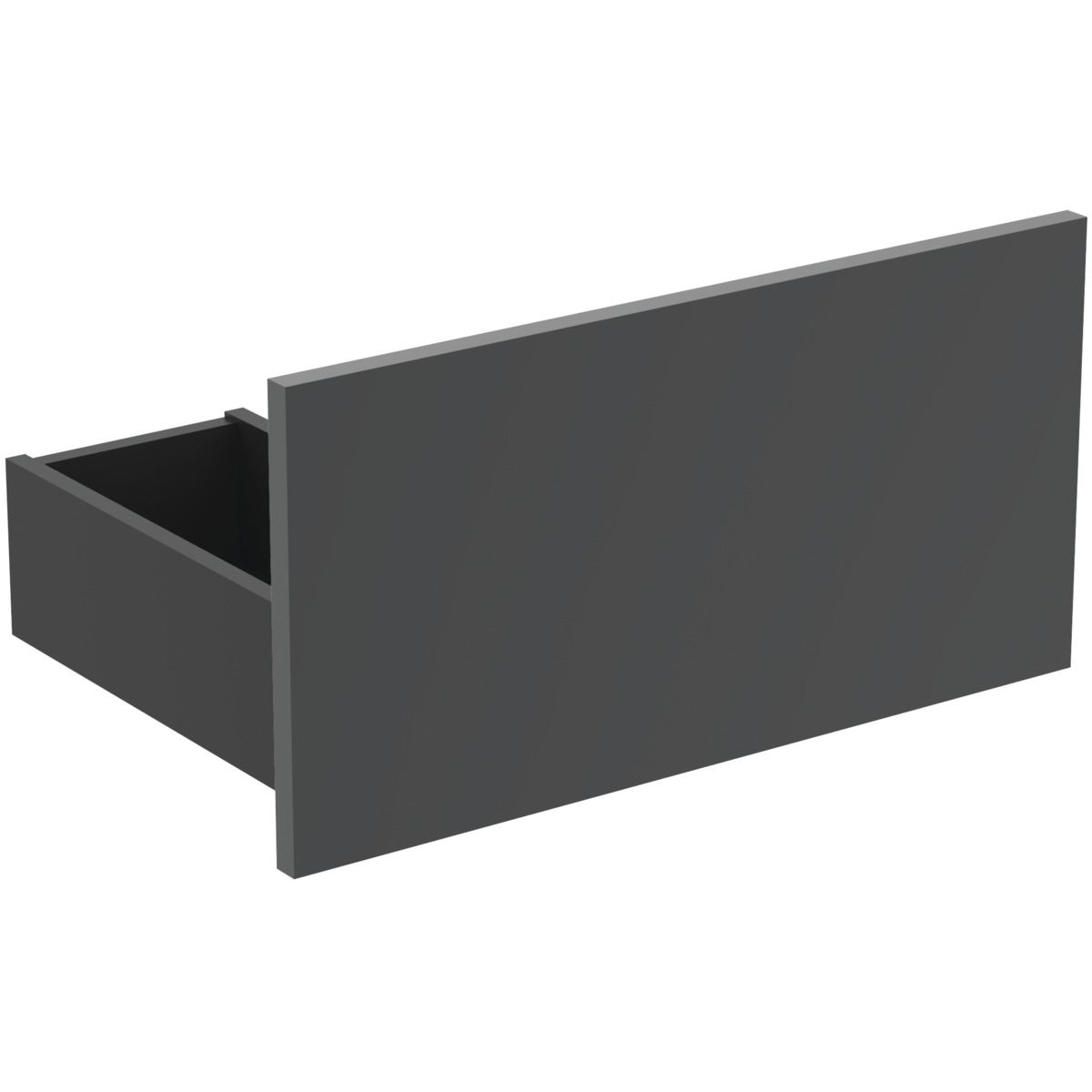 IS obere Schublade 50cm Eurovit+ Hochglanz grau lackiert