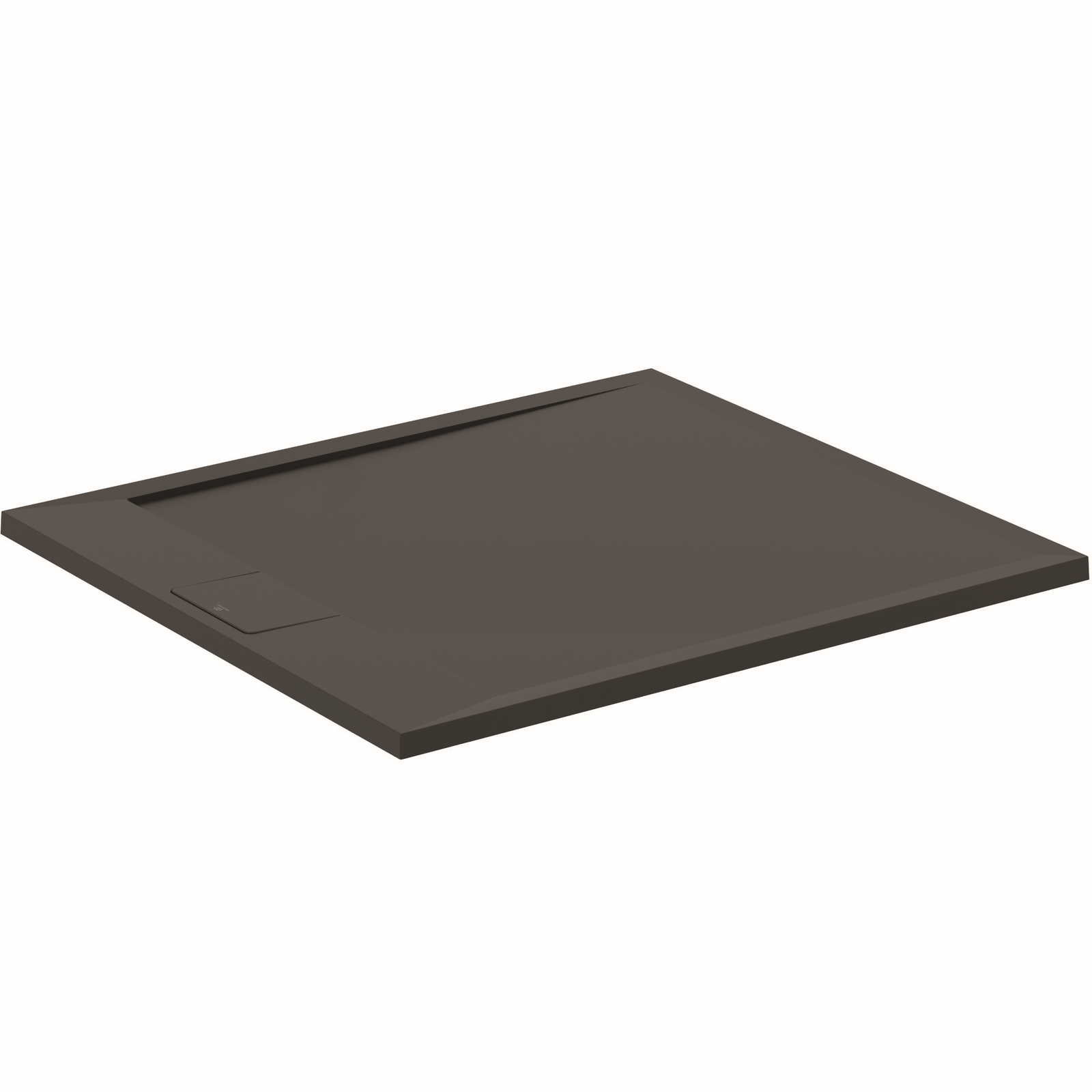 Ideal-Standard Rechteck-Brausewanne Ultra Flat S i.life 100 x 90 x 3 cm, Schiefer, Aufbauhöhe 30mm