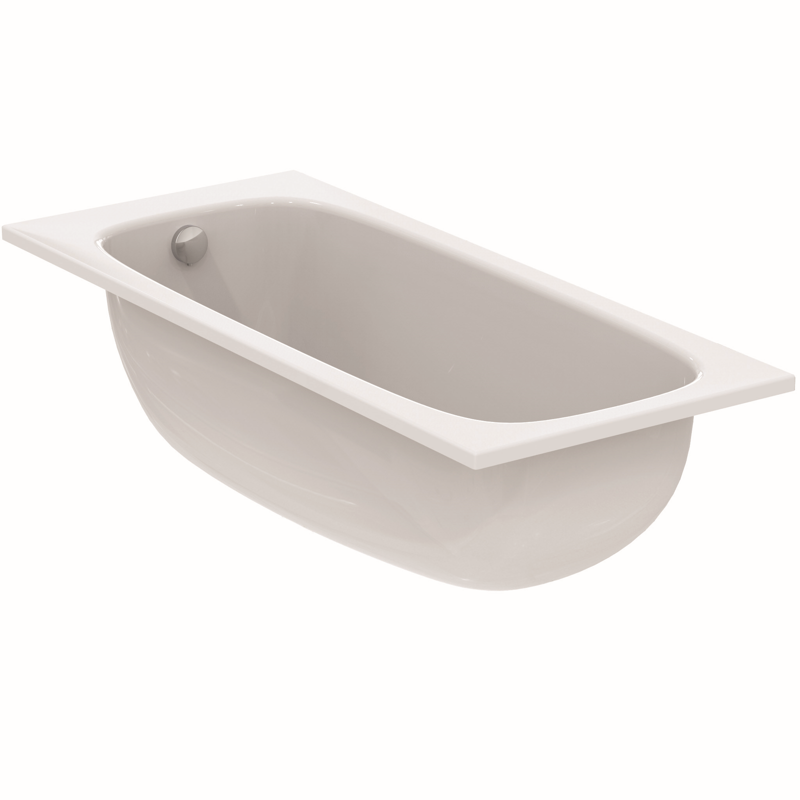 Ideal-Standard Körperform-Badewanne i.life 160 x 70 x 45 cm, weiß