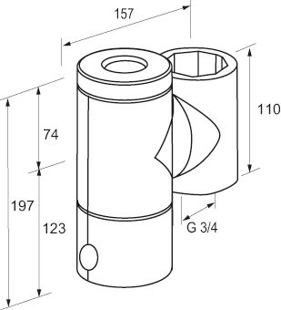 Pneumatex Schmutzabscheider Zeparo ZTMI 20, G 3/4, mit Magnetwirkung und Isolierung, DIRT
