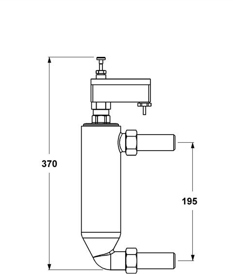Pneumatex Wassermangelsicherung 10 bar, WMS 933.1, Verriegelung nach Abschaltung