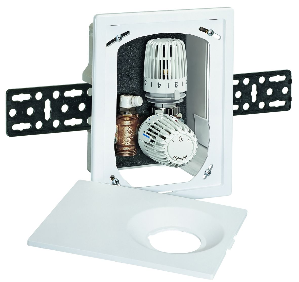 Heimeier Einzelraumregelung Multibox K-RTL UP, mit Thermostatventil und Rücklauftemperaturbegrenzer, weiß