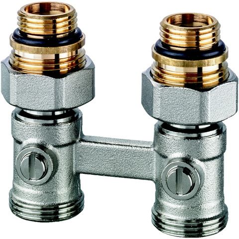 Heimeier Anschlussverschraubung Vekotrim Rp 1/2, Durchgang, Zweirohrsystem