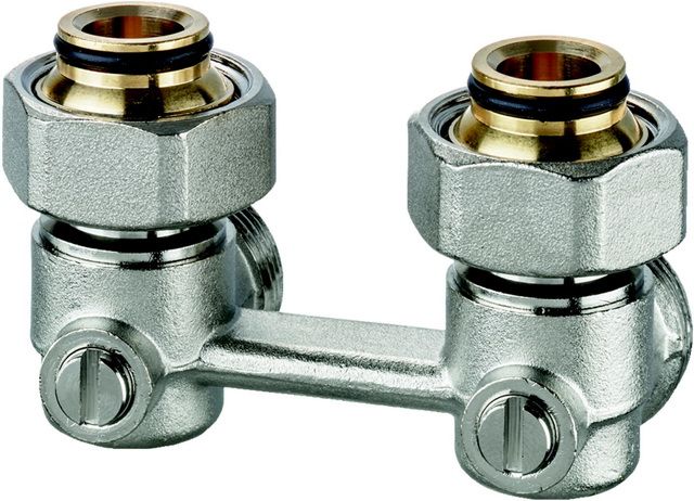 Heimeier Anschlussverschraubung Vekotrim G 3/4 AG, Eck, Zweirohrsystem