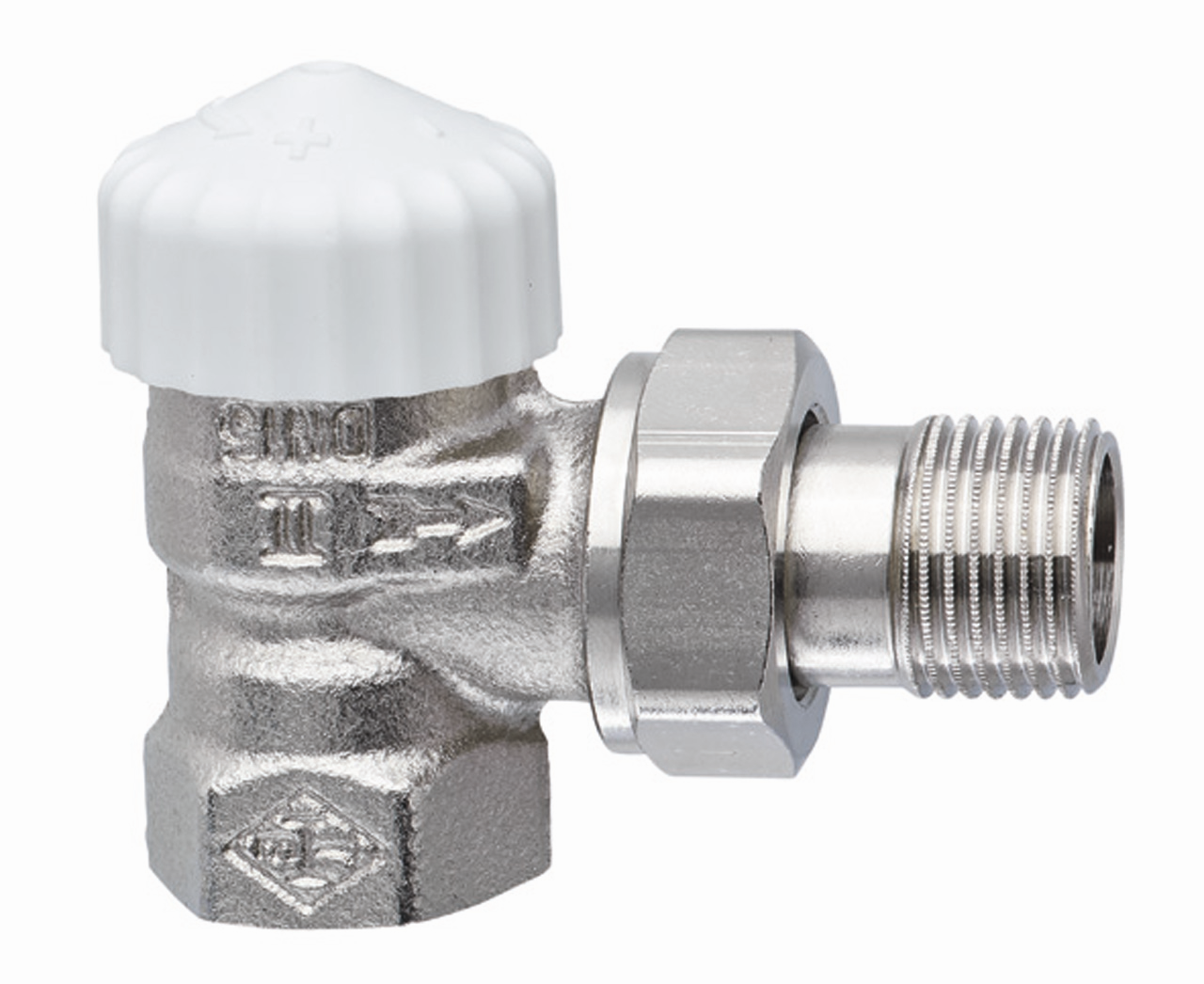 Heimeier Thermostat-Ventilunterteil V-exact II DN 10, Rp 3/8 x R 3/8, Eck