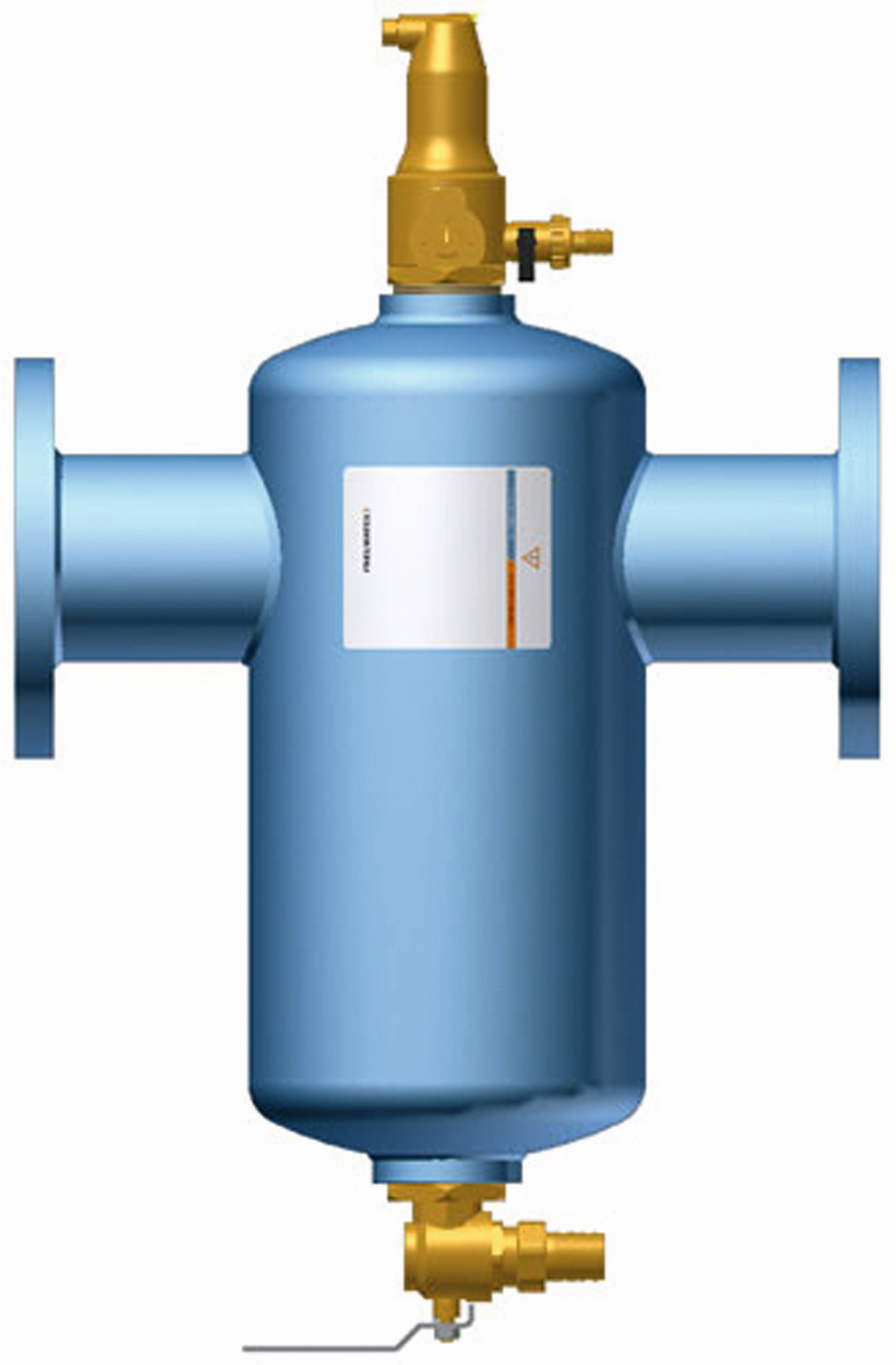 Pneumatex Abscheider Zeparo ZIO 100F, DN 100, waagerechter Einbau