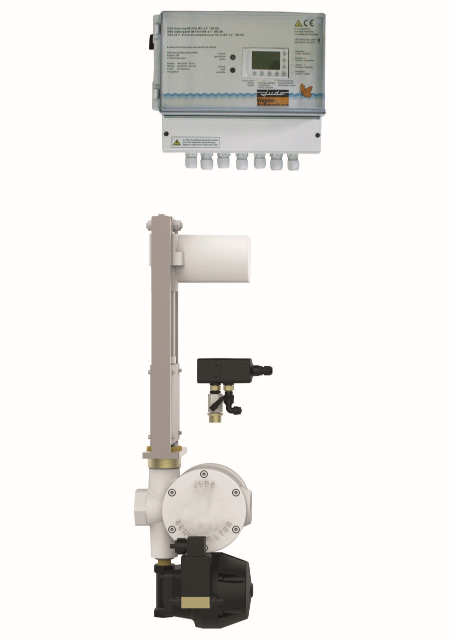 JUDO Heißwasser-Rückspülschutzfilter JRSF-HW-ATP 1000 µm Sondermaschenweite, 2", Rückspülautomatik