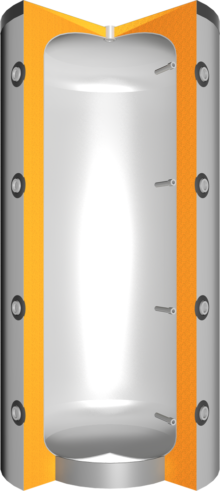 Juratherm Hochleistungs-Pufferspeicher JPSM 3000, 2890 l, ohne Wärmetauscher/Isolierung