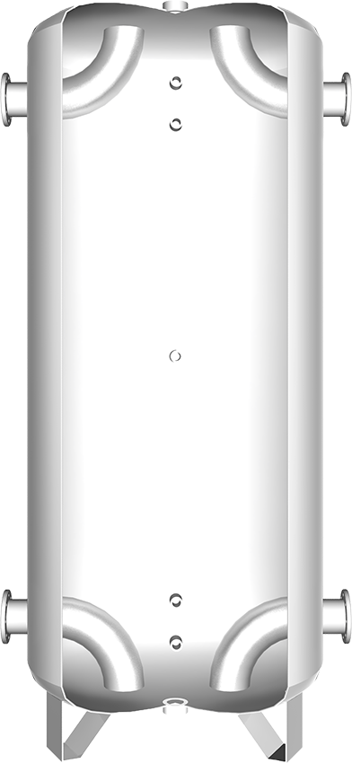 Juratherm Kaltwasser-Pufferspeicher JKPS 1500, 1523 l, 5x Muffen 1/2", 6 bar, grau