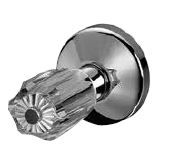 KAJA Fertigmontageset CLASSIC für Unterputz-Ventil, Acrylgriff, blau, chrom