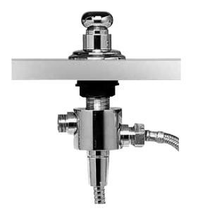 KAJA Zwei-Wege-Umstellung Wannenrandmontage, mit automatischer Rückstellung, aranja